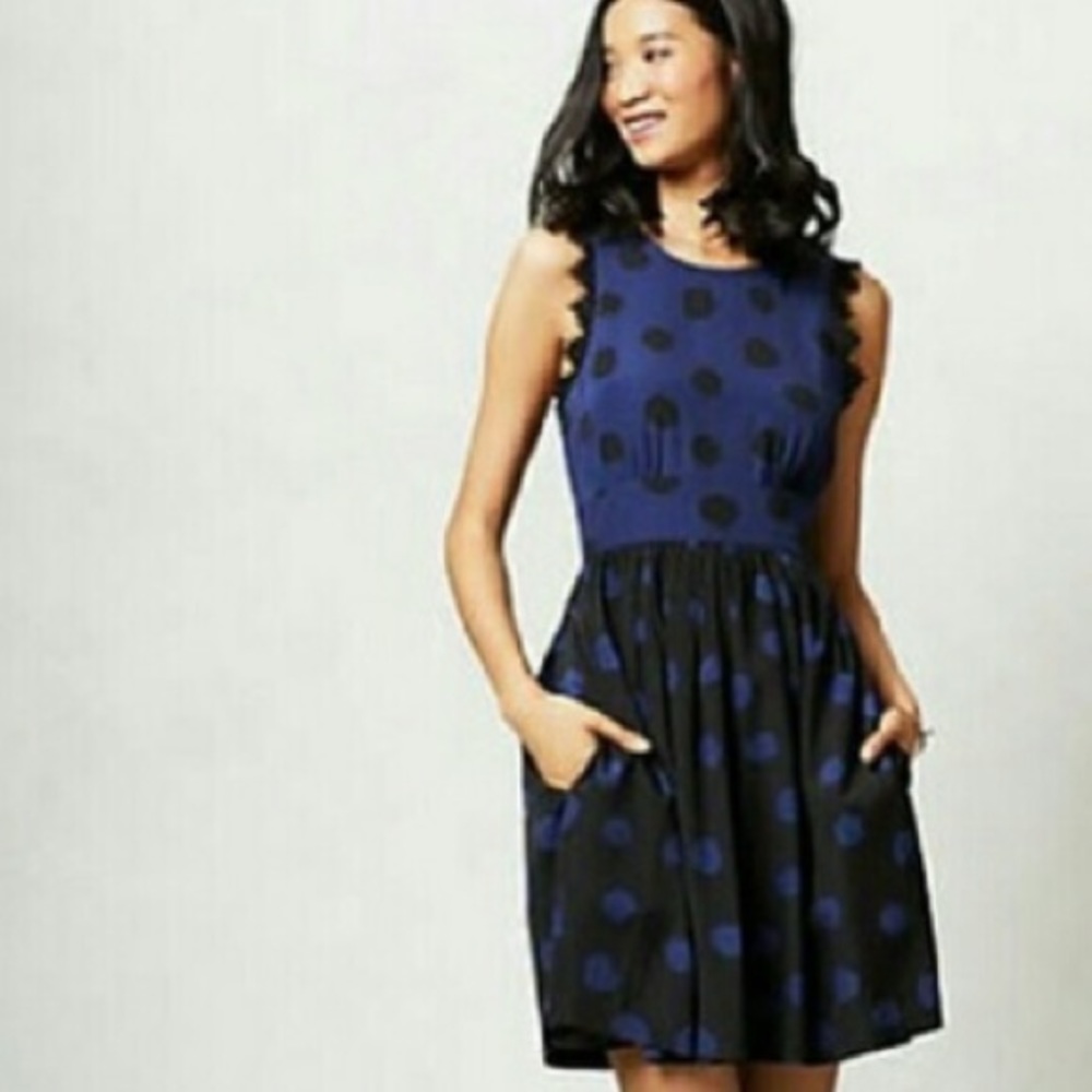 Anthropologie Coreylynn Carter Dot Dress